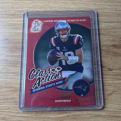 Topps Signature Class 2025 Drake Maye Patriots Class Action CA-22 082/150