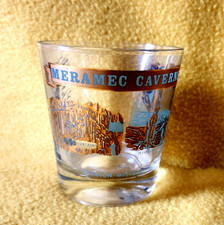 Commemmorative souvenir Meramec Caverns Stanton Missouri glass Jesse James Loot