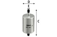 Kraftstofffilter Valeo 587001 FüR Renault