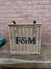 Fortnum & Mason Wicker Basket Large VGC with Lid Picnic Hamper Picnic Basket