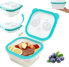 Magnetic Foldable Food Storage Containers Set, Kitchen Stacking Reusable Collaps