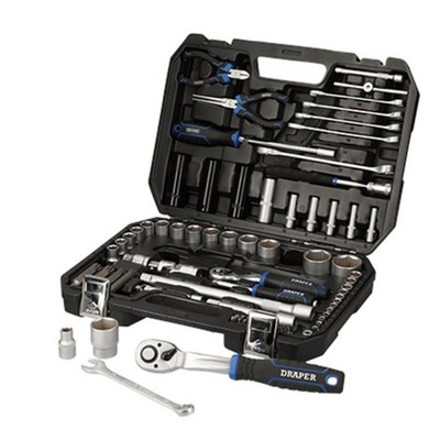 Draper HI-TORQ  metrischer Steckschlüsselsatz, 1/4'' & 1/2'' Vierkant Dr. (83 Teile)