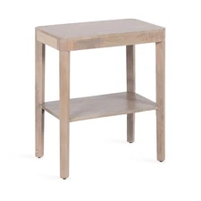 Kate and Laurel Talcott Modern Rectangle Wood Side Table, 22 x 14 x 26, Dark ...