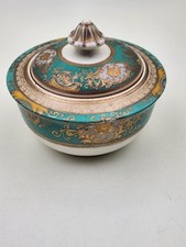 31/2 Meito Porzellan, Handmalerei, Deckeldose, Japan, Bonboniere