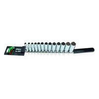 Stecknusssatz Lang Toptul 3/8 Zoll 12-Kant 13 StüCk (7 Mm - 21 Mm)