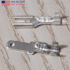 50-1000pcs Male Female 2.8mm Spade Terminals Non-Insulated Brass Wire Connectors