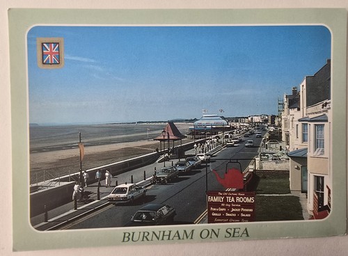 Burnham On Sea Postcard Esplanade Sea Front Promenade Somerset England UK Seller