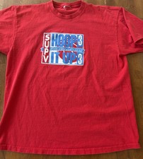 Nike Hoop It Up 3 On 3 T Shirt Mens Large Red Basketball Streetball Y2K 3v3 10th