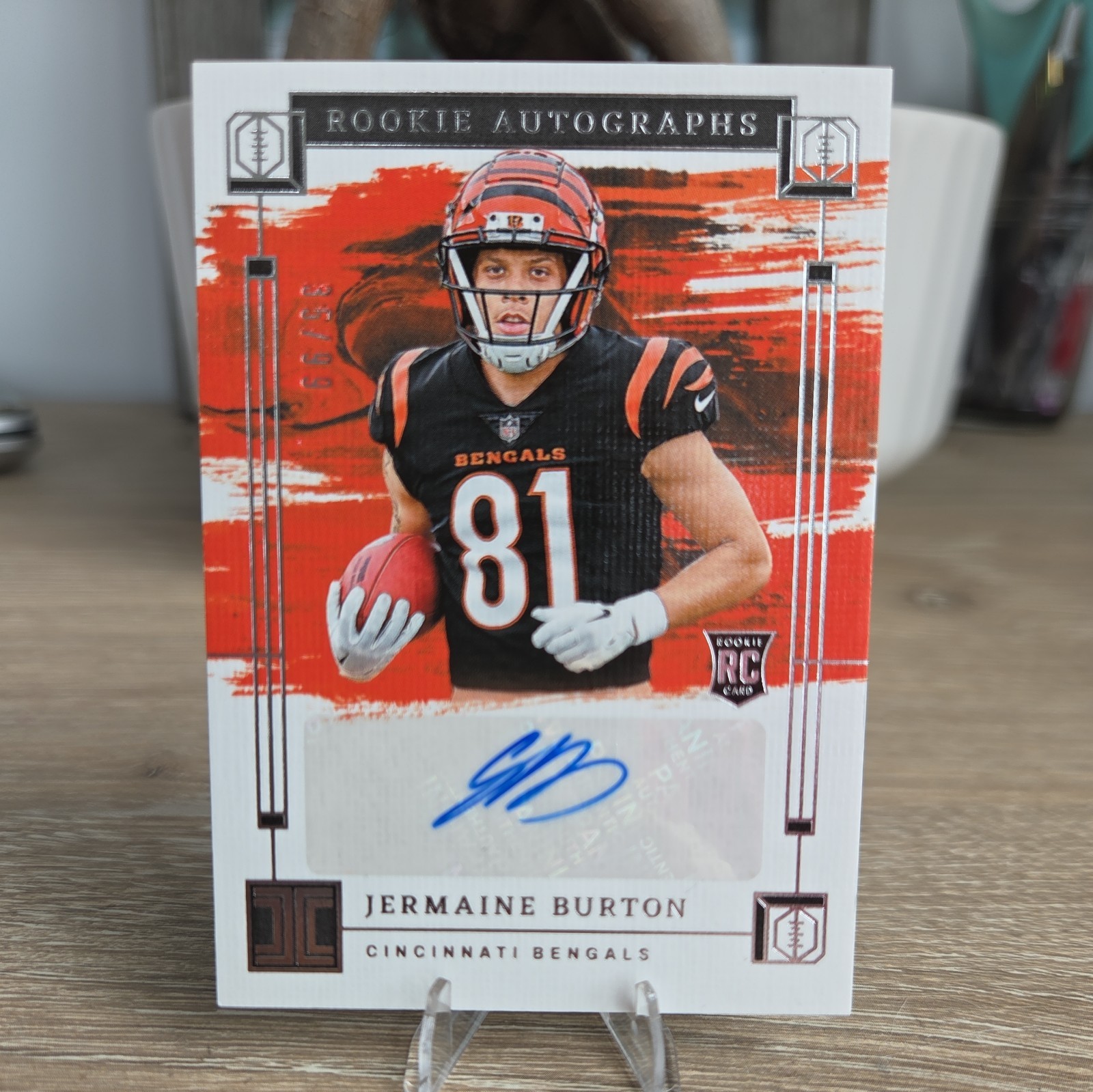 Jermaine Burton Panini Impeccable Rookie Autographs #RAJBN Base