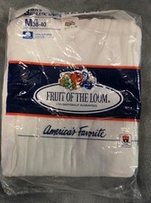 Vintage Sealed Fruit Of The Loom Medium 38-40 Athletic Shirts Tank Style