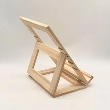 Wood Canvas Paintings Display Easel for Exhibitions Classrooms 29.5x21cm