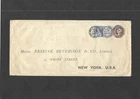 GB Stationery STO QV 10d brown Envelope + 5d + 21/2d DUNFERMLINE to USA H&B ES17