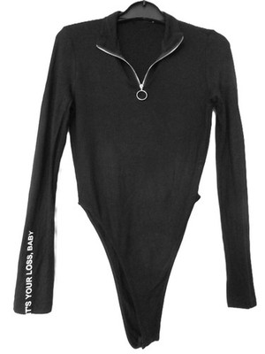 hochwertiges SHEIN Rayon Stretch Body Shirt Gr. S / 36 schwarz