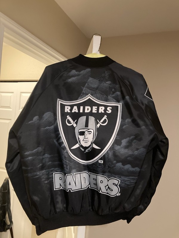 Chalk Line Fanimation NFL Los Angeles Raiders Starter Jacket Size XL Vintage AOP