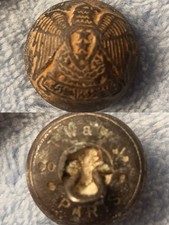 Militaria,Antiker Franz. Milit&auml;rknopf  Sammlerst&uuml;ck,1 Weltkrieg