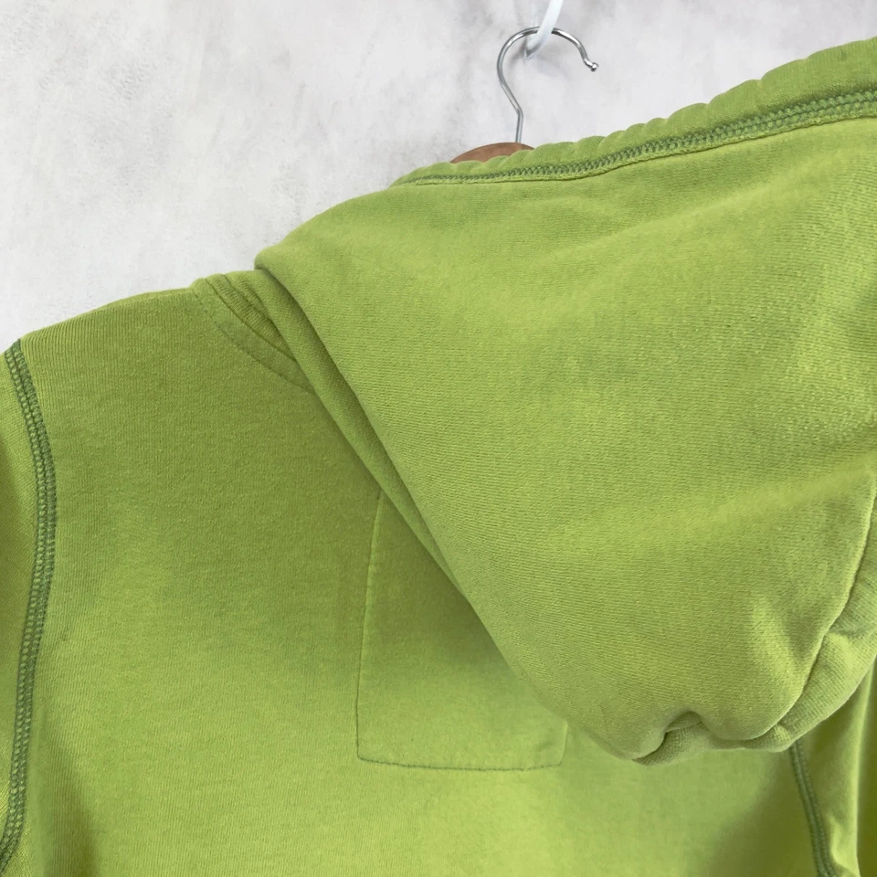 Винтажная женская толстовка с капюшоном Hollister размер M Y2K опрятный логотип университет ретро 3D с надписью - Изображение 4 из 4