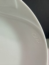 3 Hutschenreuther Germany Chloe PARIS FLEURON BLANCHE White Saucers
