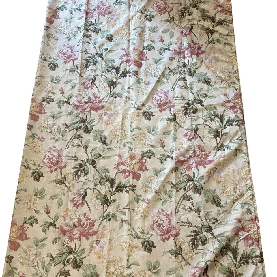 Better Homes & Gardens Shower Curtain Peony Flowers Cream And Mint Green Fabric - Image 2 of 3