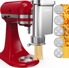  Metal Gourmet Pasta Press Attachment for KitchenAid Stand Mixer – Durable Pasta