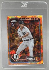 Brendan White 2024 Topps Chrome Sapphire #8 Orange Refractor Rookie RC /25