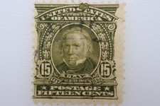US Scott SC 309 15c Clay 1902 Used EFO Ink Drop Error BLOB DRIP