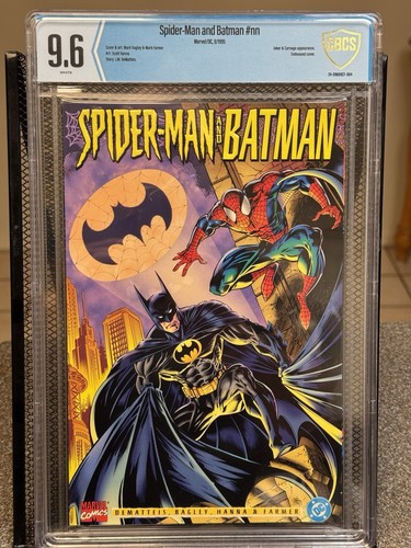 Spider-Man und Batman 1 CBCS 9.6 Joker Carnage weiße Seiten IMO besser als CGC - Bild 1 von 4