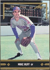1991 Leaf #BC22 Mike Huff Gold Leaf Rookies Baseball NM