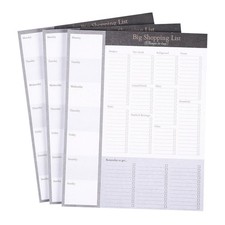 3 Pack Magnetic Grocery List Pad for Fridge, 52 Sheets Per Pad, 7.5 x 9.5 in