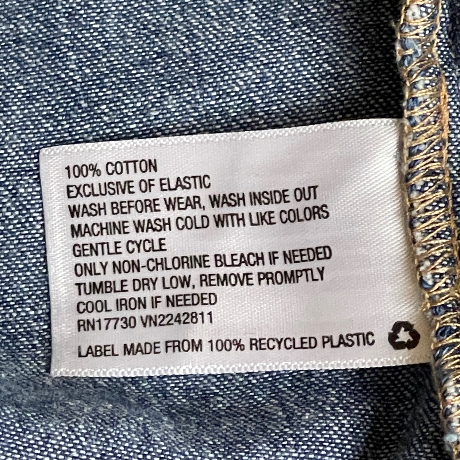 Universal Thread Denim Jean Button Front Midi Dre… - image 8