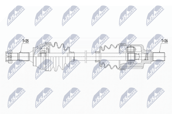 NTY Antriebswelle NPW-PE-063 FüR Peugeot-image