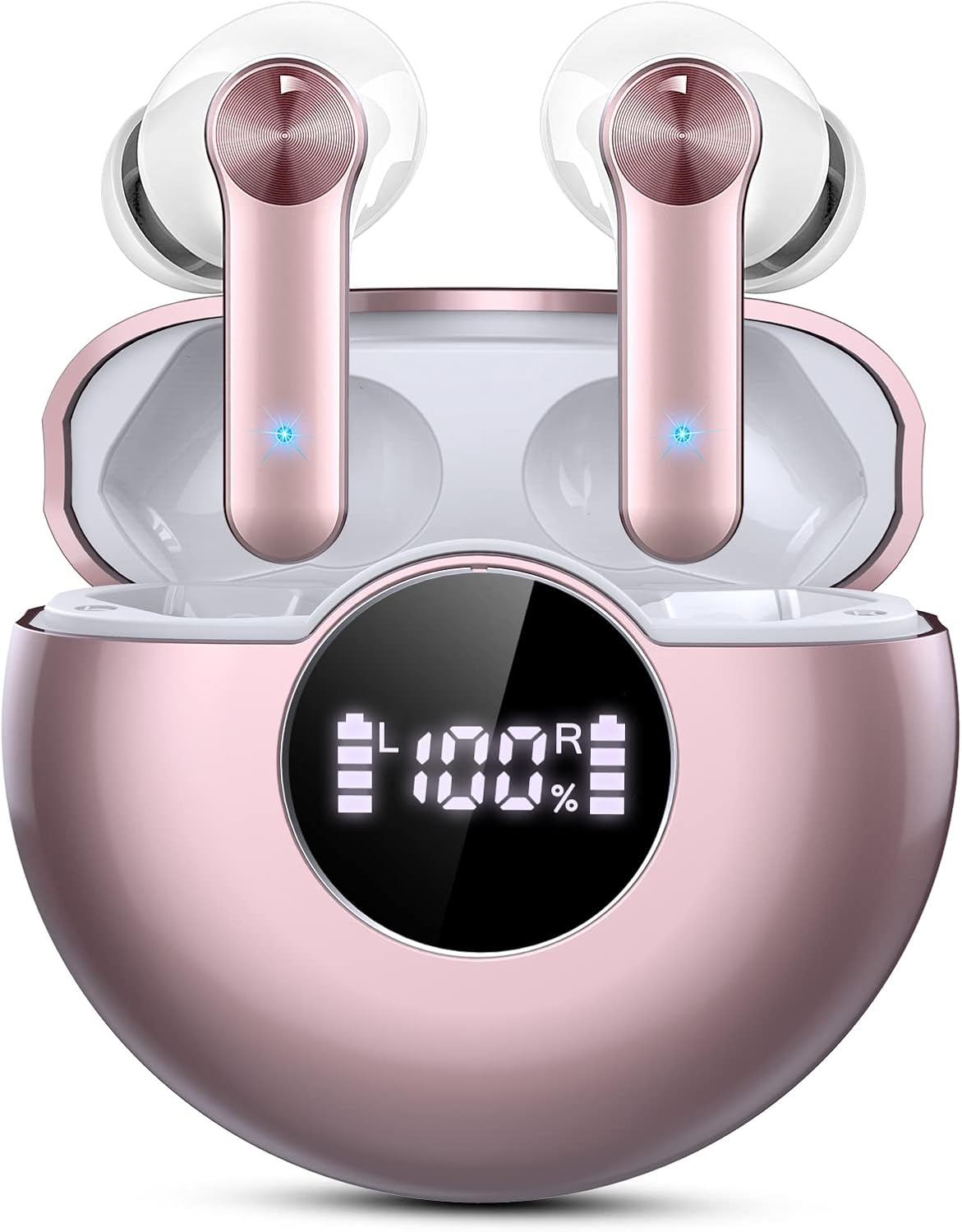 Wireless Bluetooth 5.3 Earbuds with Hifi Stereo Sound & Charging Case-image