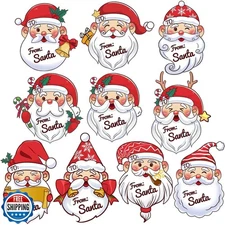 DECYOOL 160Pcs from Santa Gift Tags Christmas Tags Stickers Chris