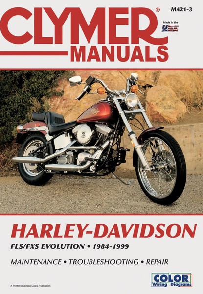 Harley-Davidson FLS-FXS Evolution, Evo Softail, Fat Boy (1984-1999) Service...-image