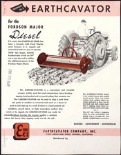 1957 Earthcavator Company Gannon FD-3 Fordson Major Diesel Brochure
