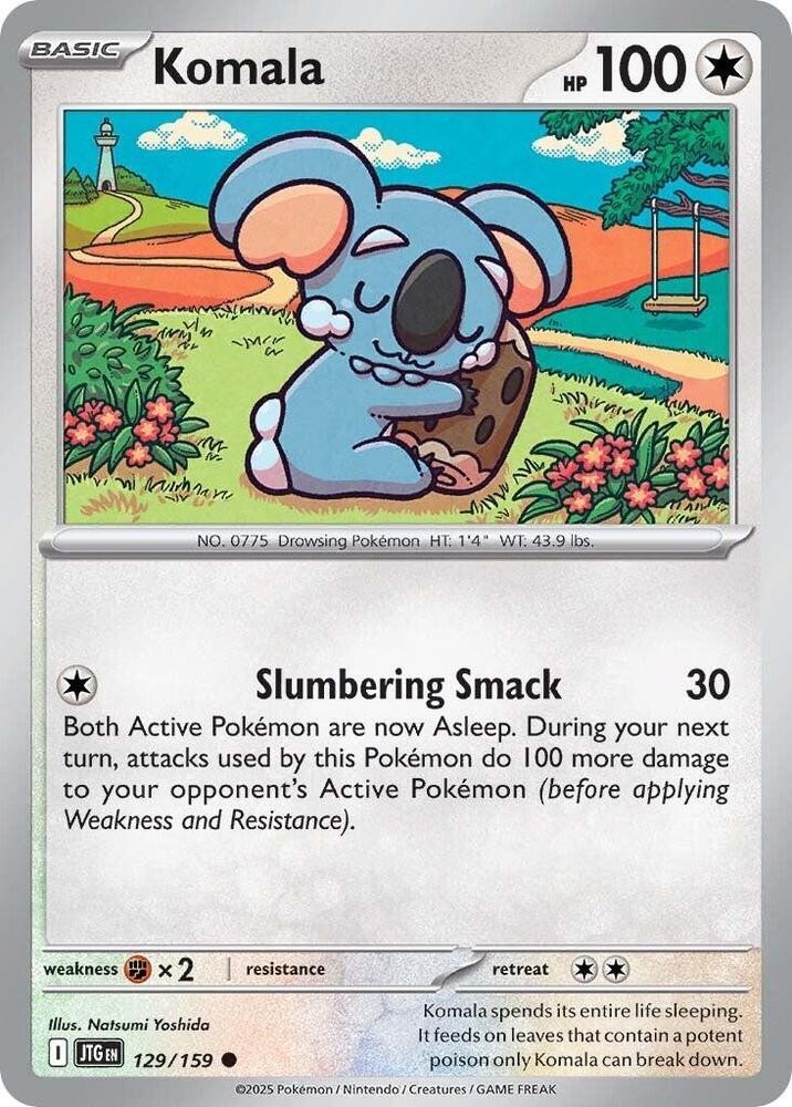 Komala Reverse Holo Common SV09: Journey Together 129/159 NM