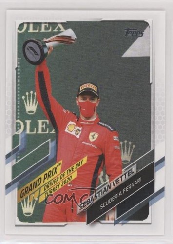 2021 Topps Formula 1 Grand Prix Driver of the Day Sebastian Vettel #158 0f6