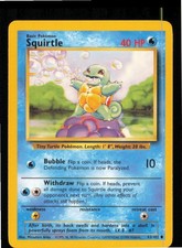 Squirtle 63/102 Common Base Set Unlimited Pokemon Near Mint on eBay