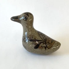 Tonala Mexican Pottery Hand Painted Folk Art Bird Duck Figurine Vintage