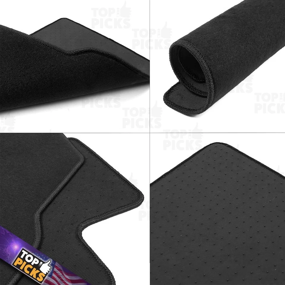 Juego completo de alfombrillas delanteras y traseras de nailon negras para Acura RSX 02-06 Foto 2 de 4