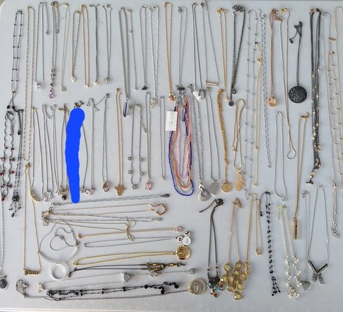 Vintage To Modern Costume Jewelry Dainty Necklace Lot