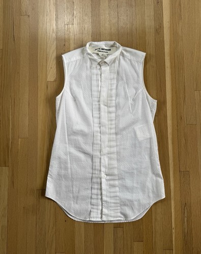 Junya Watanabe, Junya Watanabe Comme Des Garçons VTG Women’s Sleeveless Button Up Blouse Size M
