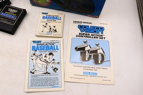 Coleco Vision Super Action Controller Set Complete W/ Game Papers NO Styrofoam