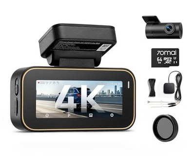 【70mai Dash Cam 4K A810 Lite + CPL + Hardware Kit UP05】 70mai A810
