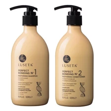 Luseta Salon Shampoo and Conditioner Set with Rosemary Oil, Acidic Bonding, Sham