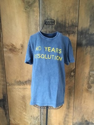 Lucky Brand Shirt ADULT EXTRA BLUE NO YEARS RESOLUTION  NWT
