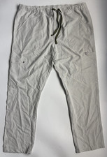 FIGS Cairo Cargo Scrub Pants Gray Stripe Technical Collection Men's XXL