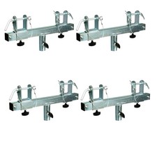 4 MR DJ Universal Chrome T-Adapter Triangle or Square Truss Adapter Bracket