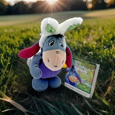 Disney Store Eeyore Happy Hopper Plush Easter Bunny Ears Winnie the Pooh New