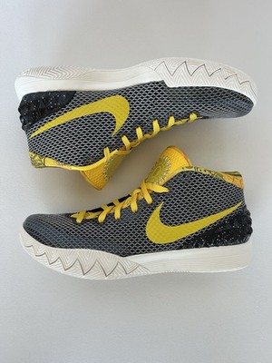 Nike Kyrie 1 LTD Rise Black Yellow Gray White Mesh Mid Top 812559-071 Basketball