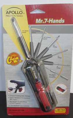 Apollo Tools Mr. 7 Hands Multi-Screwdriver  -  2 PACKAGES